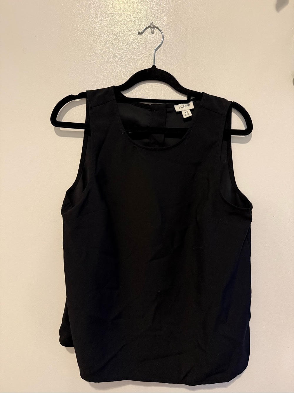 J. Crew Black Sleeveless Scoop Neck Tank
